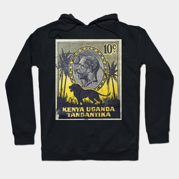 Kenya, Uganda, and Tanganyika Stamp Hoodie by rogerstrawberry